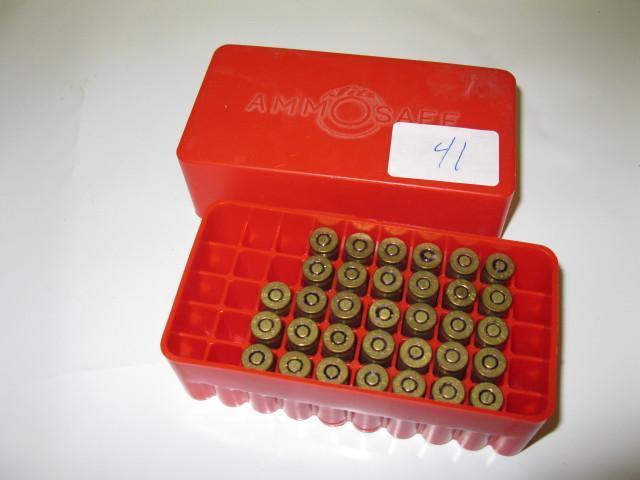 lot 41 image: 9MM Luger, handgun ammo, 33 rounds,...