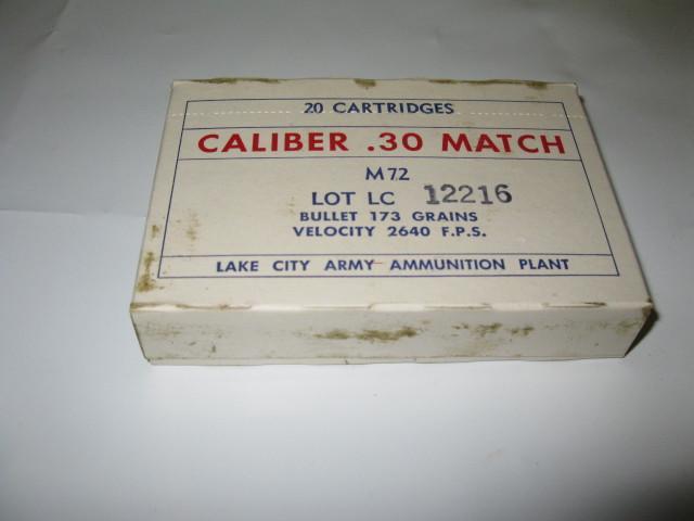 lot 47 image: 30.06, Lake City rifle ammo, 20 rou...