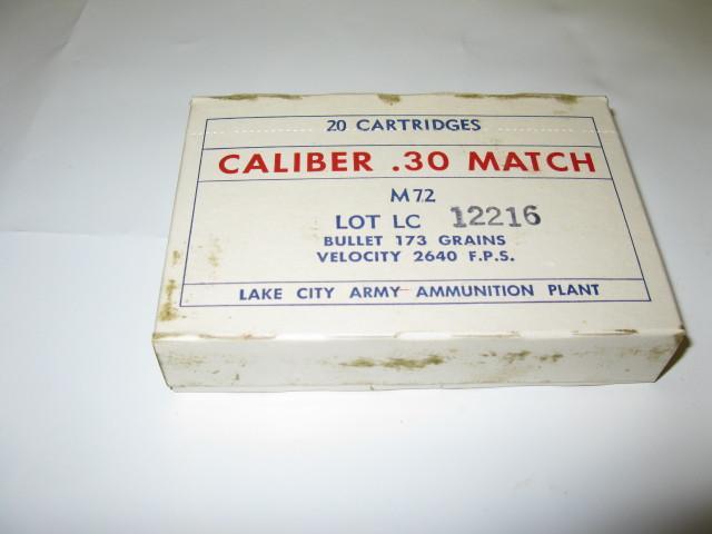 lot 50 image: 30.06, Lake City rifle ammo, 20 rou...