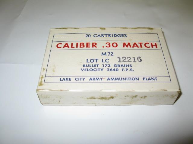 lot 54 image: 30.06, Lake City rifle ammo, 20 rou...
