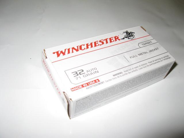 lot 80 image: 32 Auto, Winchester 71 Gr FMJ handg...