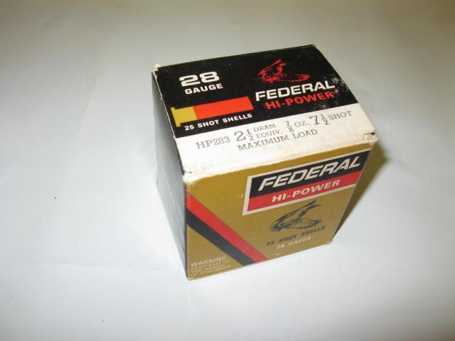 lot 82 image: 28GA, Federal shotgun ammo, 7-12 s...