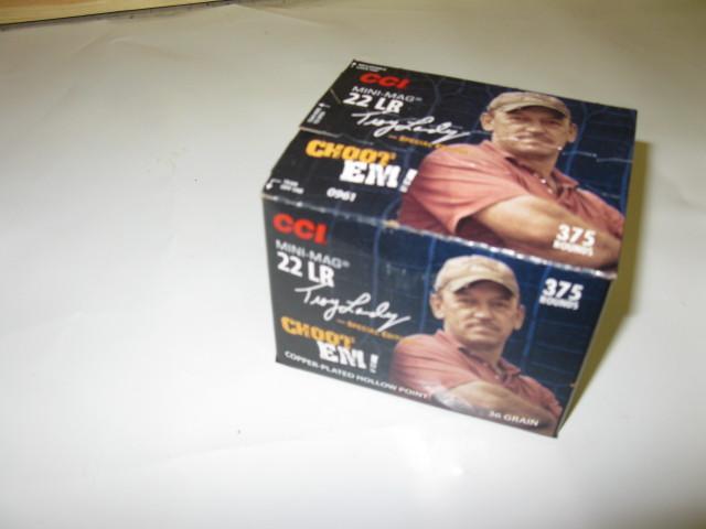 lot 87 image: 22 LR, CCI hollow point, 375 rounds...