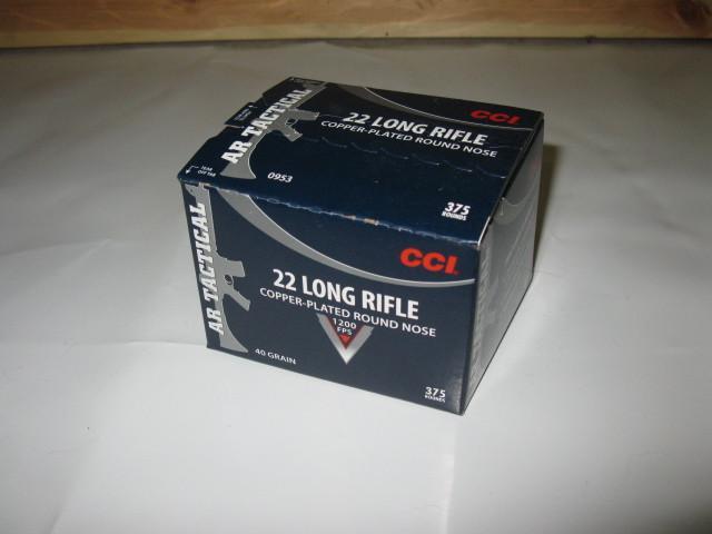 lot 92 image: 22 LR, CCI AR Tactical ammo, 375 ro...