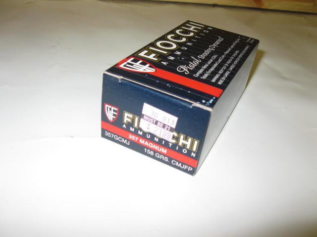 lot 97 image: 357 Mag, Fiocchi, 158 Gr , 50 round...