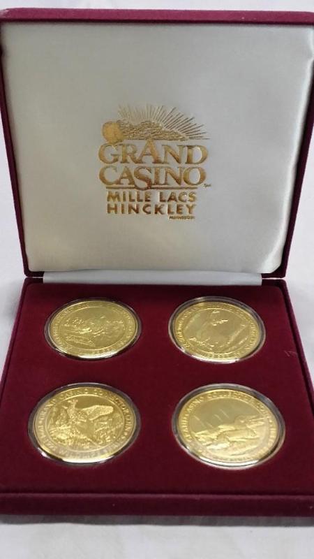 4 Grand Casino $5.00 Collector Coin...