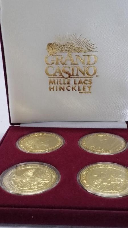 4 Grand Casino $5.00 Collector Coin...