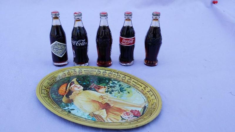5 Mini Coca-Cola Bottles 3&quot ta...