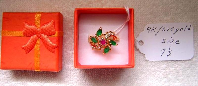 This is a ladies ring marked 9k  3...