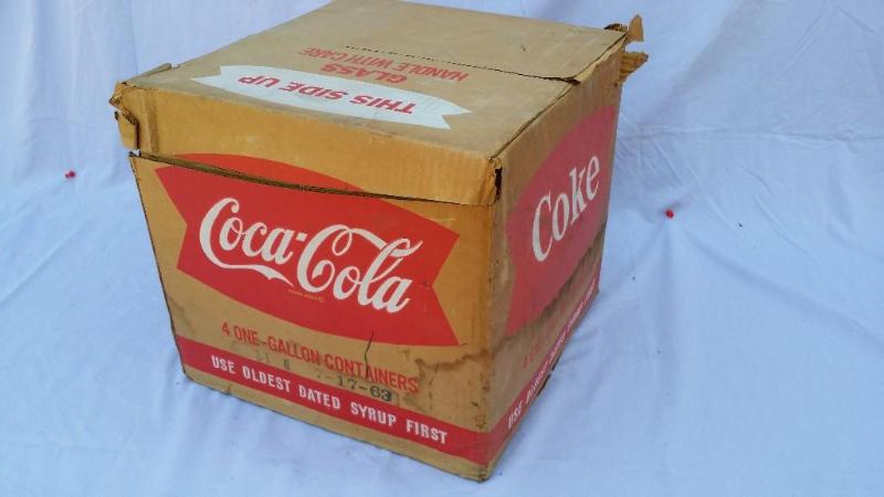 3 Vintage One Gallon Syrup Coca-Col...