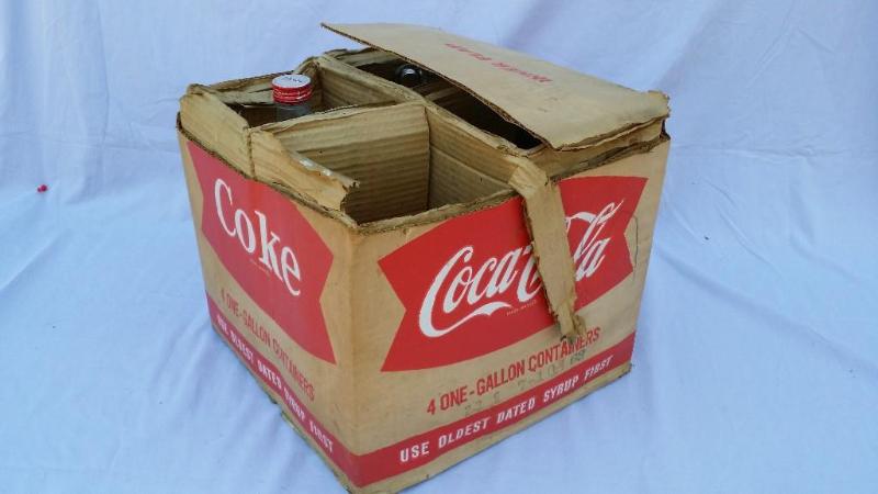 3 Vintage One Gallon Syrup Coca-Col...