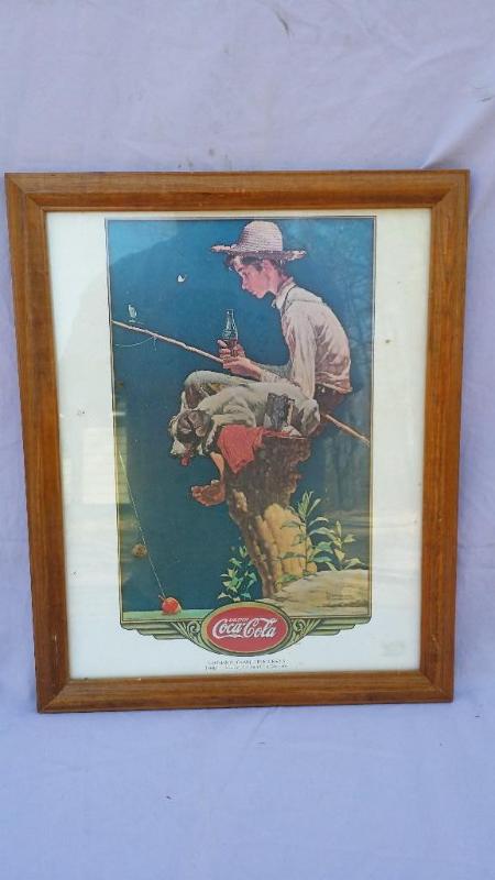 Framed Norman Rockwell Lithograph b...