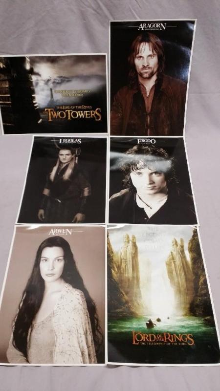6 Lord of the Rings Art Prints. 8 1...