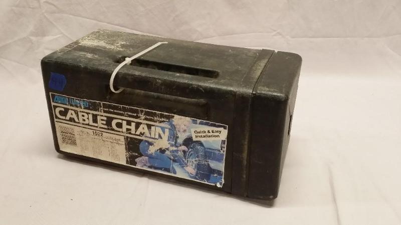 Cable chains for tires. Coolstuff...