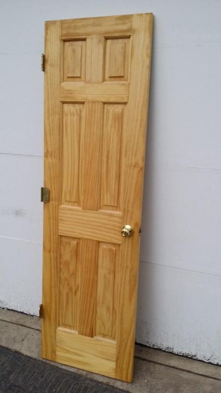 6 panel Pine Interior Door, with lo...