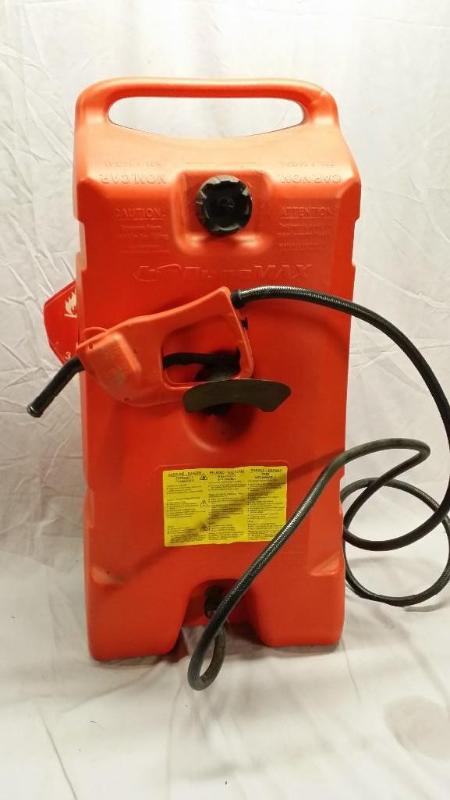 Portable fuel caddy on wheels. 14 g...
