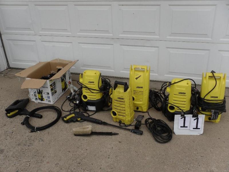 lot 11 image: 6 Karcher&nbspPressure Washers. Fo...