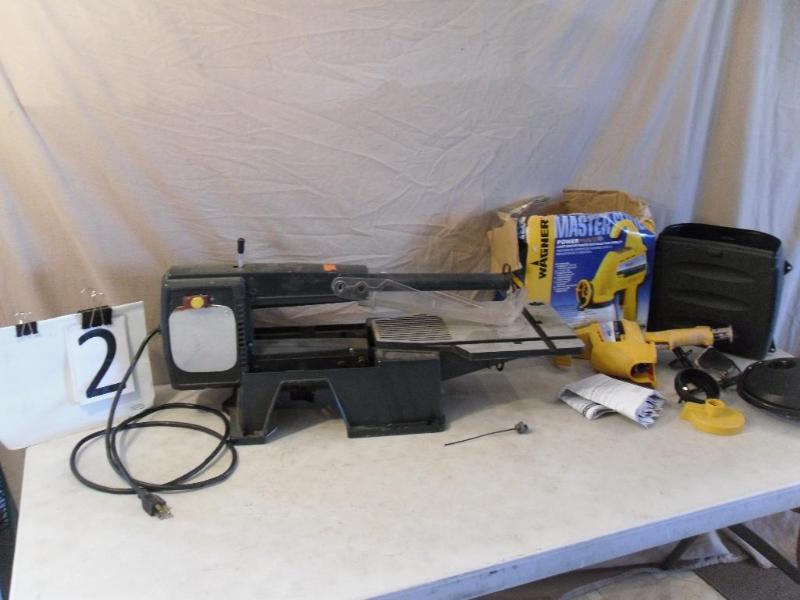 lot 2 image: Sears Scroll Saw and Wagner Paint S...