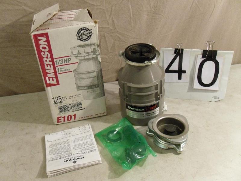 lot 40 image: New Emerson 13 HP Garbage Disposal...