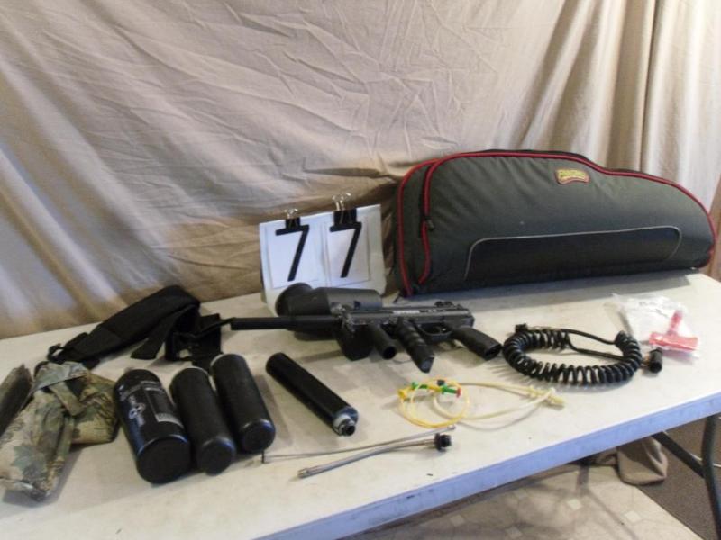lot 77 image: Lot of Paintball Supplies. Tippmann...
