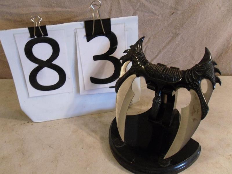 lot 83 image: Kit Rae KR3 Knife with Stand....