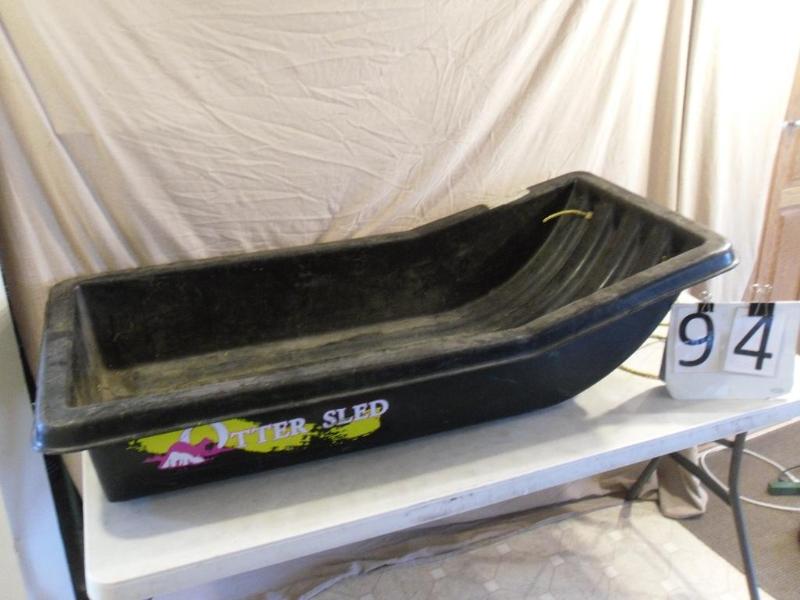 lot 94 image: Otter Sled For Ice Fishing, Trappin...
