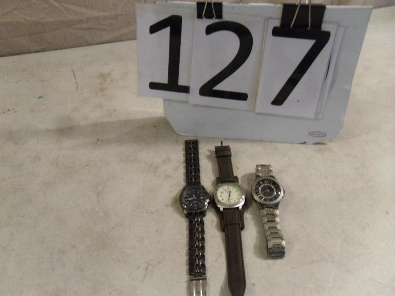 lot 127 image: Lot of 3 Assorted Watches. All 3 ne...
