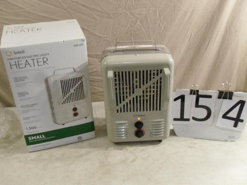 lot 154 image: New (open box) Soleil Fan Forced El...