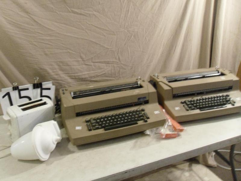 lot 155 image: Lot of 2 IBM Electric Typewriters, ...