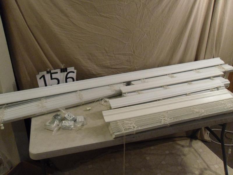 lot 156 image: Lot of Wood Blinds. Gently Used. Co...