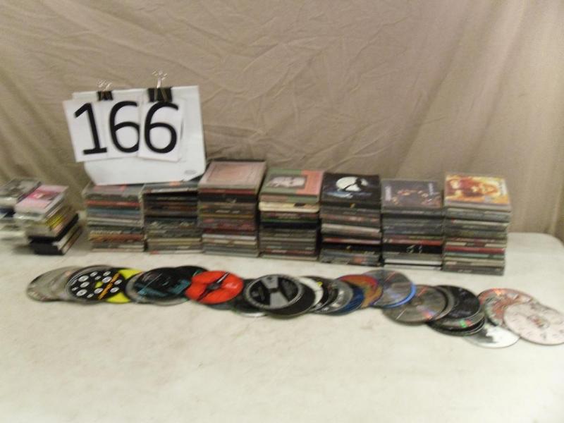 lot 166 image: Large Lot of CDs and a Few Tapes. ...