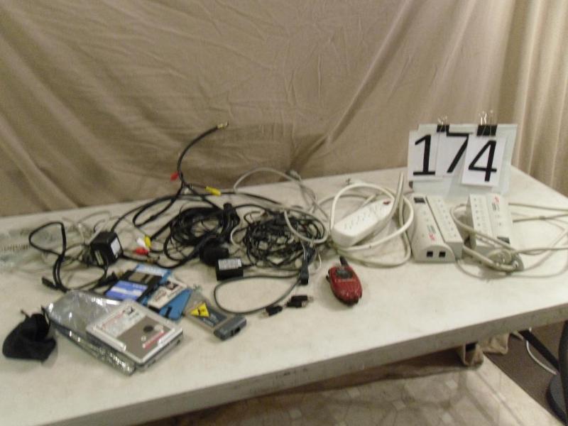 lot 174 image: 3 Surge Protectors, Motorola 2 Way ...