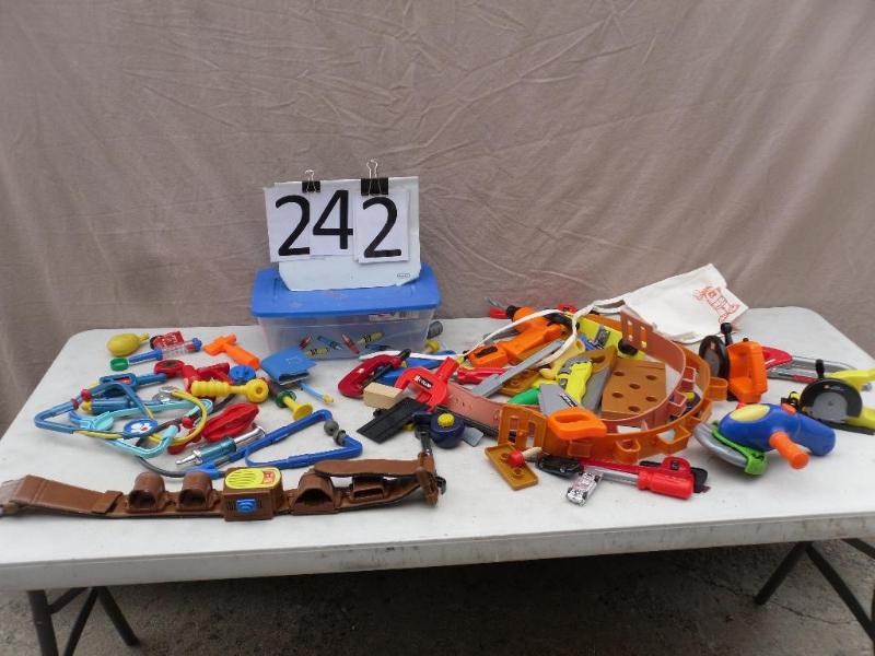 lot 242 image: Kids Doctor Set and Kids Tool Set....
