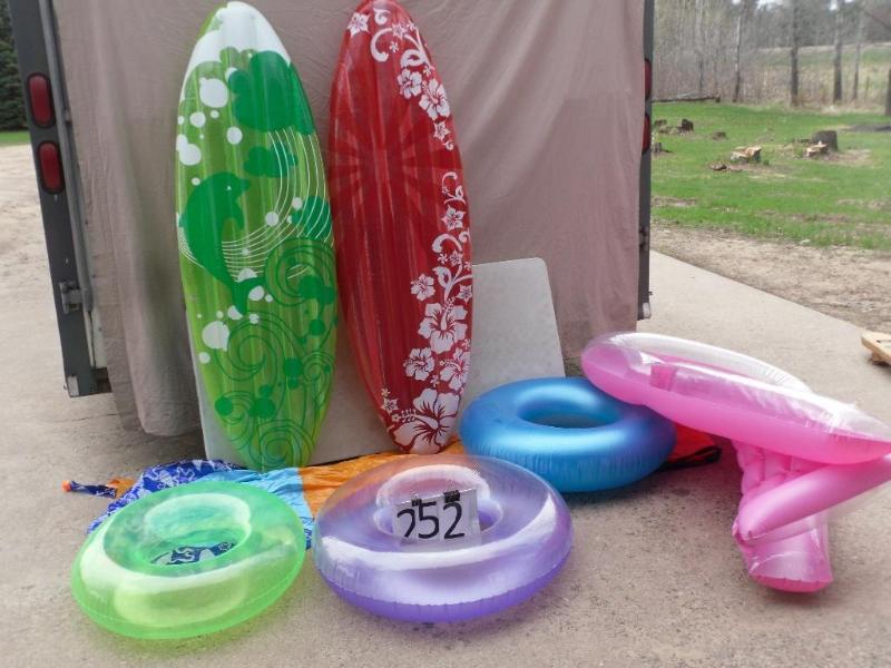 lot 252 image: Lot of 2 Surf Board Floaties, Slip ...