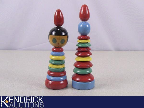 New Painted Wood Totem Pole Toy