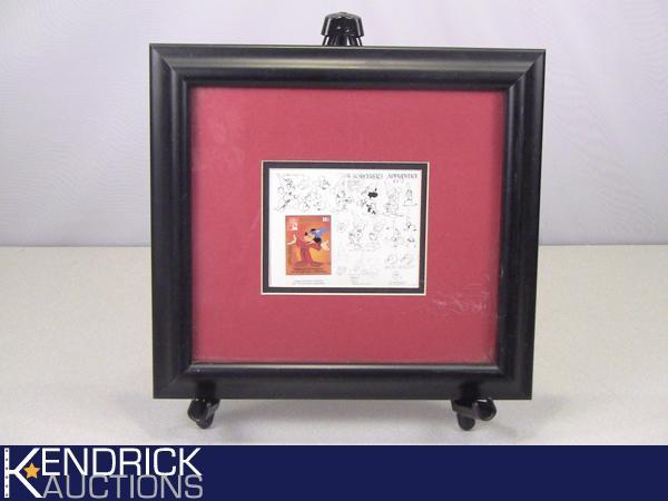 Framed Disney Stamp with COA