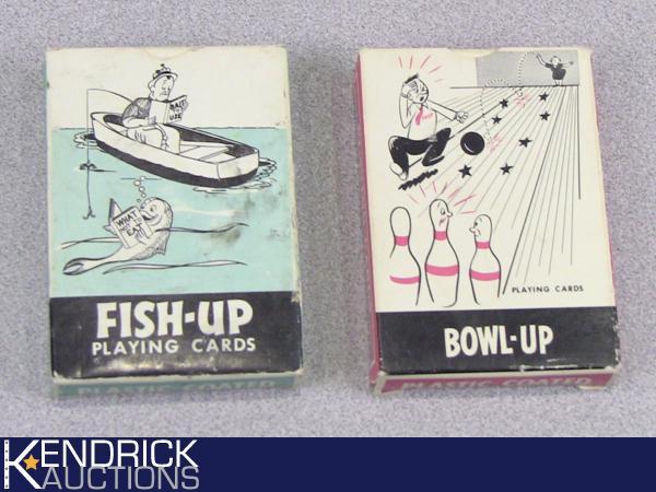 2 Complete Vintage Novelty Decks of Playing Cards