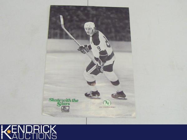 Vintage Bill Goldsworthy Minnesota North Stars Poster