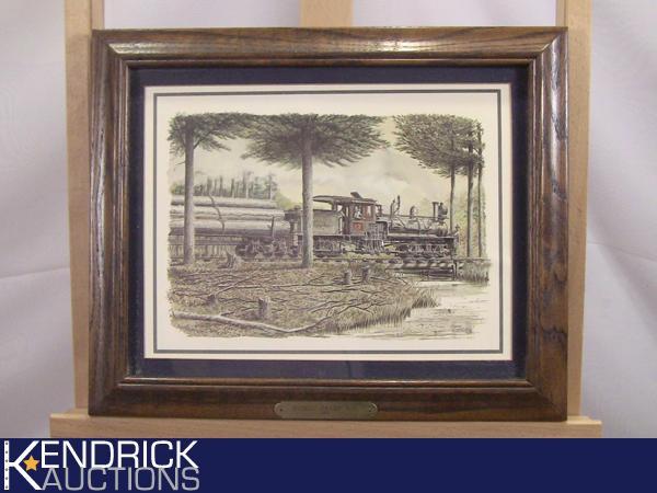 Signed Casey Holtzinger Framed Train Print