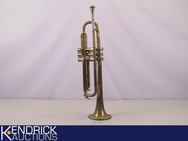 Vintage Ekelhart Brass Horn Trumpet Cornet Instrument