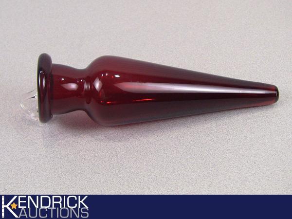 Ruby Red Wall Sconce Art Glass Vase