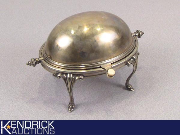Silver Plated Roll Top ButterCondiment Dish