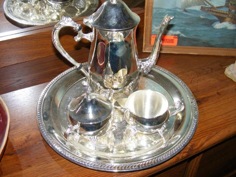 lot 537 image: Silver Tea Set, silver plated, made...