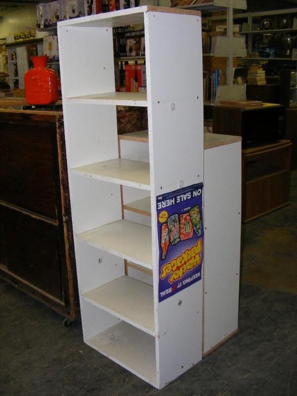 lot 561 image: Two White Book Shelves, short one m...