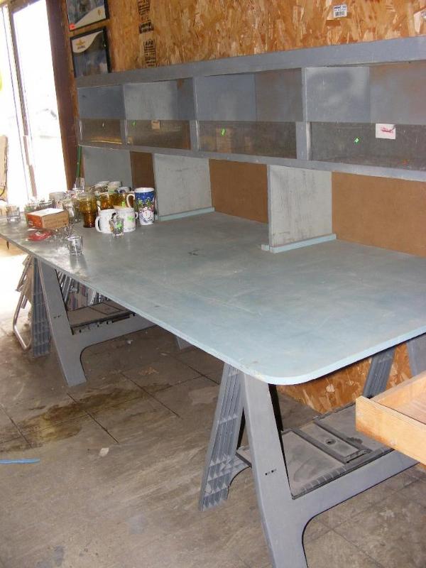 lot 566 image: ShelvingStorage includes the sawho...