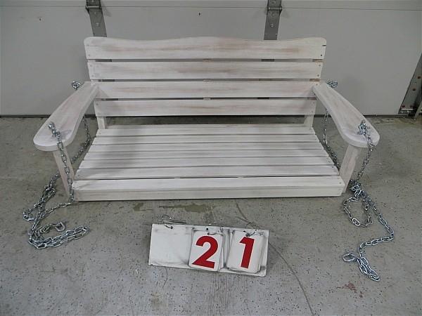 lot 21 image: Cape Maye Weathered Porch Swing - A...