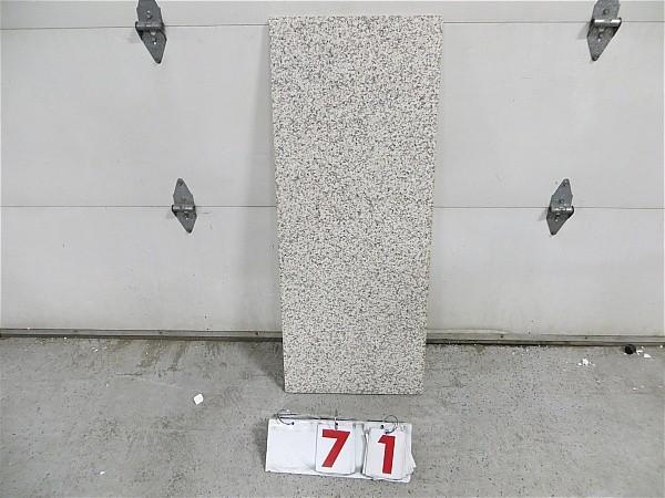 lot 71 image: Granite Slab. White, grey, and blac...