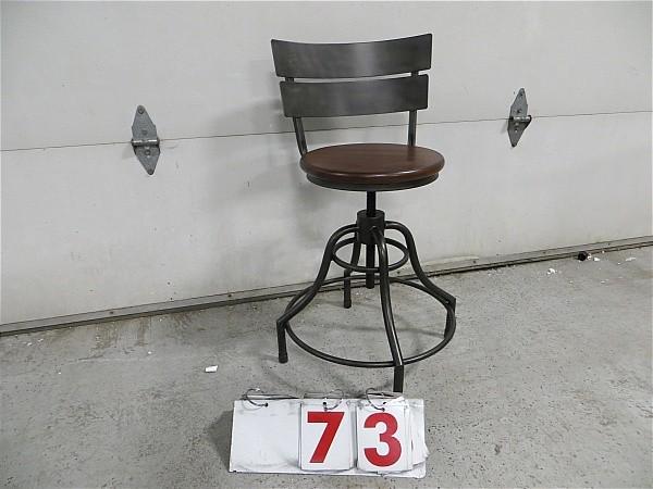 lot 73 image: Draftsman Syle Metal and Wood Count...