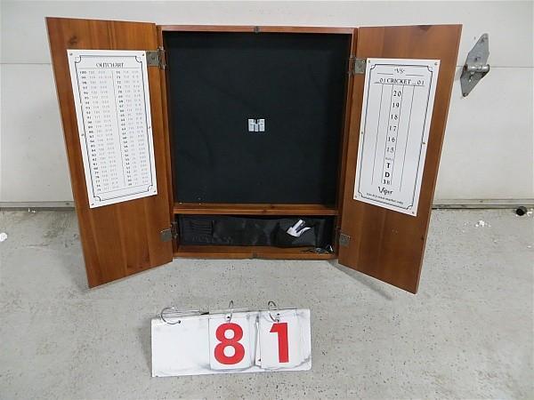 lot 81 image: Metropolitan Dart Board Solid Wood ...