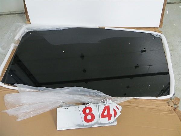 lot 84 image: Black Glass Table Top. 59" x 3...